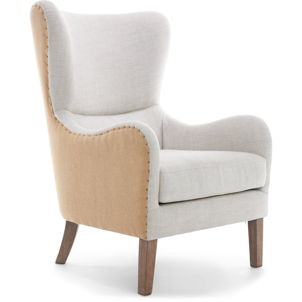 Elle Decor Wingback Upholstered Accent Chair & Reviews Wayfair Canada